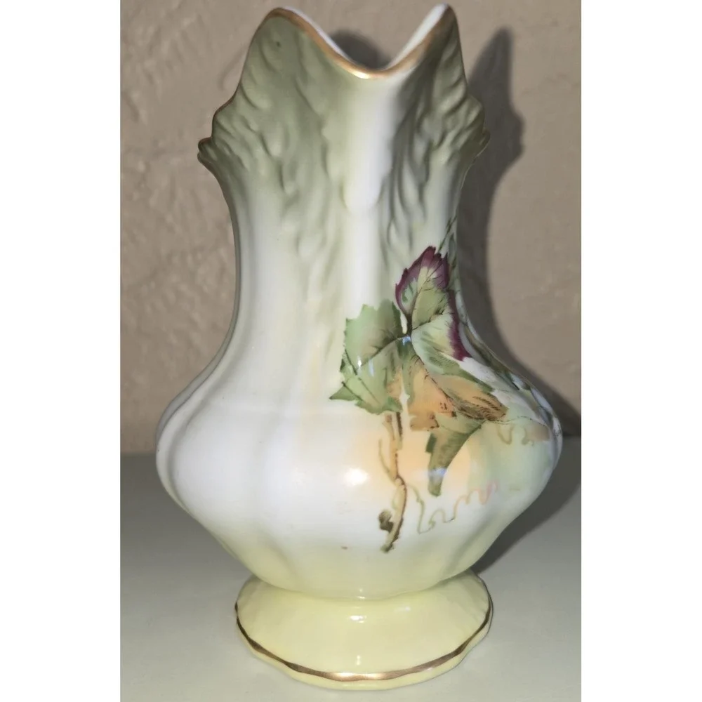 Zeh Scherzer & Co.  Bavaria‎ Pitcher Vintage Grape Motif Hand Painted